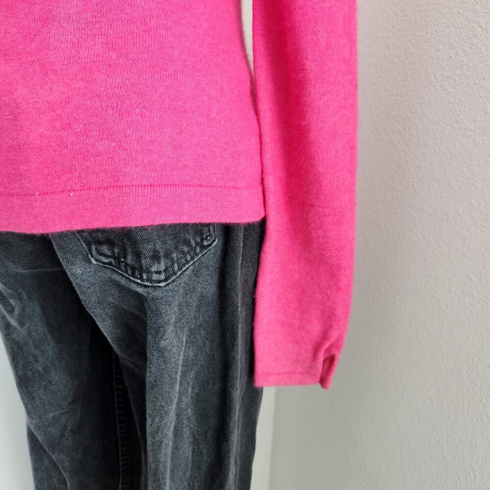 Vintage Y2K Studio Y Pink Wool Blend Knit Cardigan Sweater S Long Sleeve Barbie - Picture 9 of 12